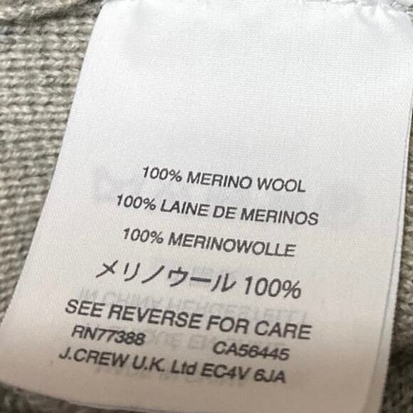 J.Crew 100% Merino Wool Women's Gray Button Long Sleeve Blazer Coat Jacket Sz XS - Picture 4 of 4